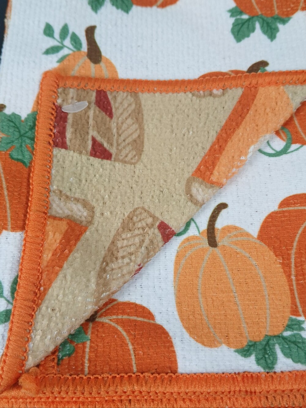 Pumpkin Pie Fall Perfect Harvest Reversible Kitchen Towel, 14 in x 24 in, 2 ct
